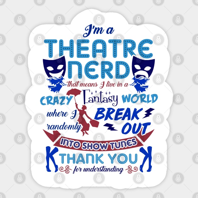 Theatre Nerd Sticker by KsuAnn